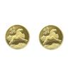 Coin Decoration Keychain 2026 Zodiac Horse Gold Color Commemorative Medal Year Of The Horse Small Gift Metal Crafts Souvenir
