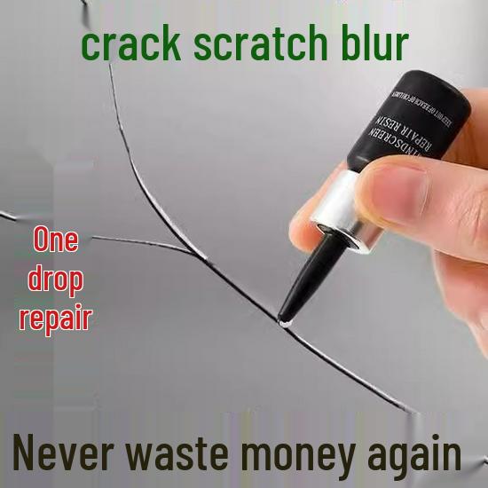 Car Windshield Repair Kit: Crack Repair Liquid & Tools