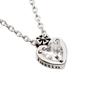 Used Justin Davis Heart Necklace 40cm Clear SNJ364