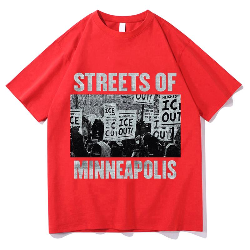 

Bruce Springsteen Streets of Minneapolis T Shirt Cute Unisex Funny Animal Meme Clothes Trending Womens Fashion Vintage TShirts L