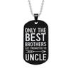Family Love: Promoted to Uncle Stainless Steel Keychain