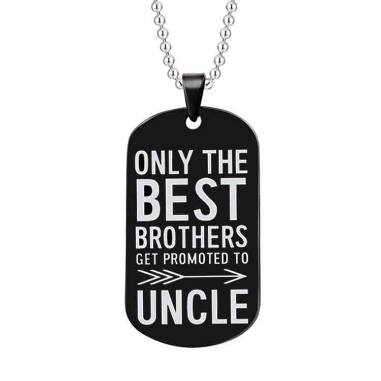 Family Love: Promoted to Uncle Stainless Steel Keychain