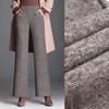 Women Autumn and Winter Straight Vintage Pants Elastic High Waist Casual Trousers