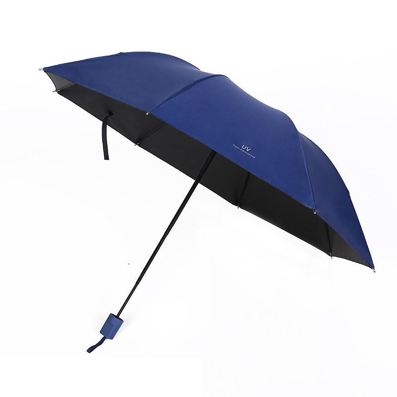 Creative Fruit Dual-Use Rain & Shine Black Umbrella with Thick Sun Protection and UV Defense
