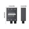2 In 1 Out Sound Switcher For Live Streaming With Aluminum Housing Sound Mixing for Recording Studio Singing Equipment