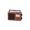 OHM AudioComm Portable Radio, Wood Grain Finish, AM/FM, Bass Boost, Large Knob, AC Power/Battery Operated, RAD-T785Z-WK, 03-5058