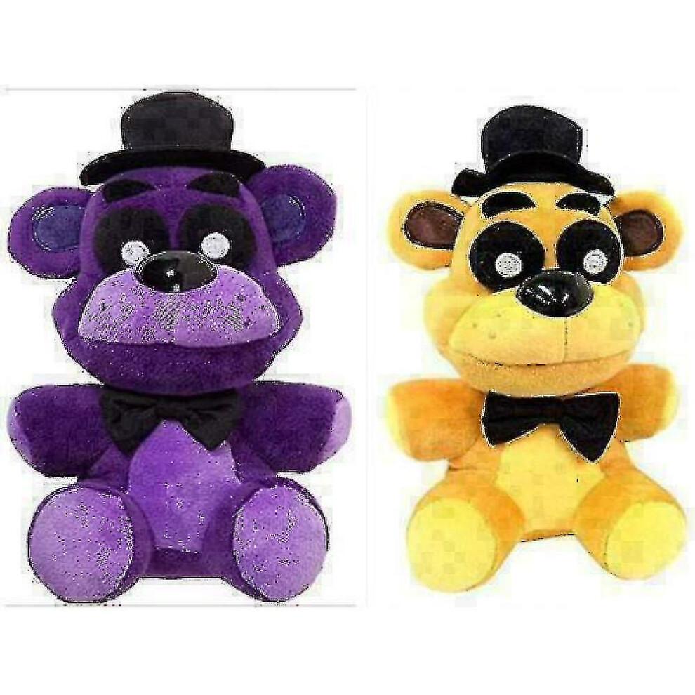 Notti al Freddys Peluche Viola e Orso Dorato Giocattolo Bambola