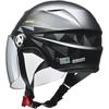 Reed Industries Motorcycle Half Helmet ZORK Matte Black Large Free (Less than 60~62cm) -