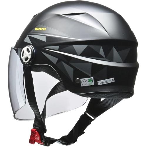 Reed Industries Motorcycle Half Helmet ZORK Matte Black Large Free (Less than 60~62cm) -