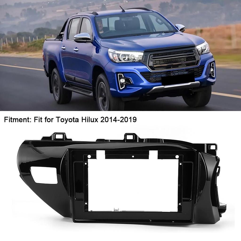 10.1in Car Radio Fascia Panel GPS Navigation Frame with Power Cord Fit for Hilux 2014?2019 RHD