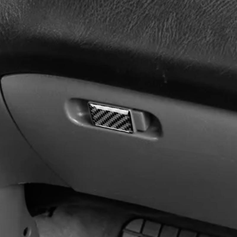 For Honda civic 2003-2005 Car Interior Accessories Carbon Fiber Passenger-side grab handle panel Cover Trim Sticker Modification