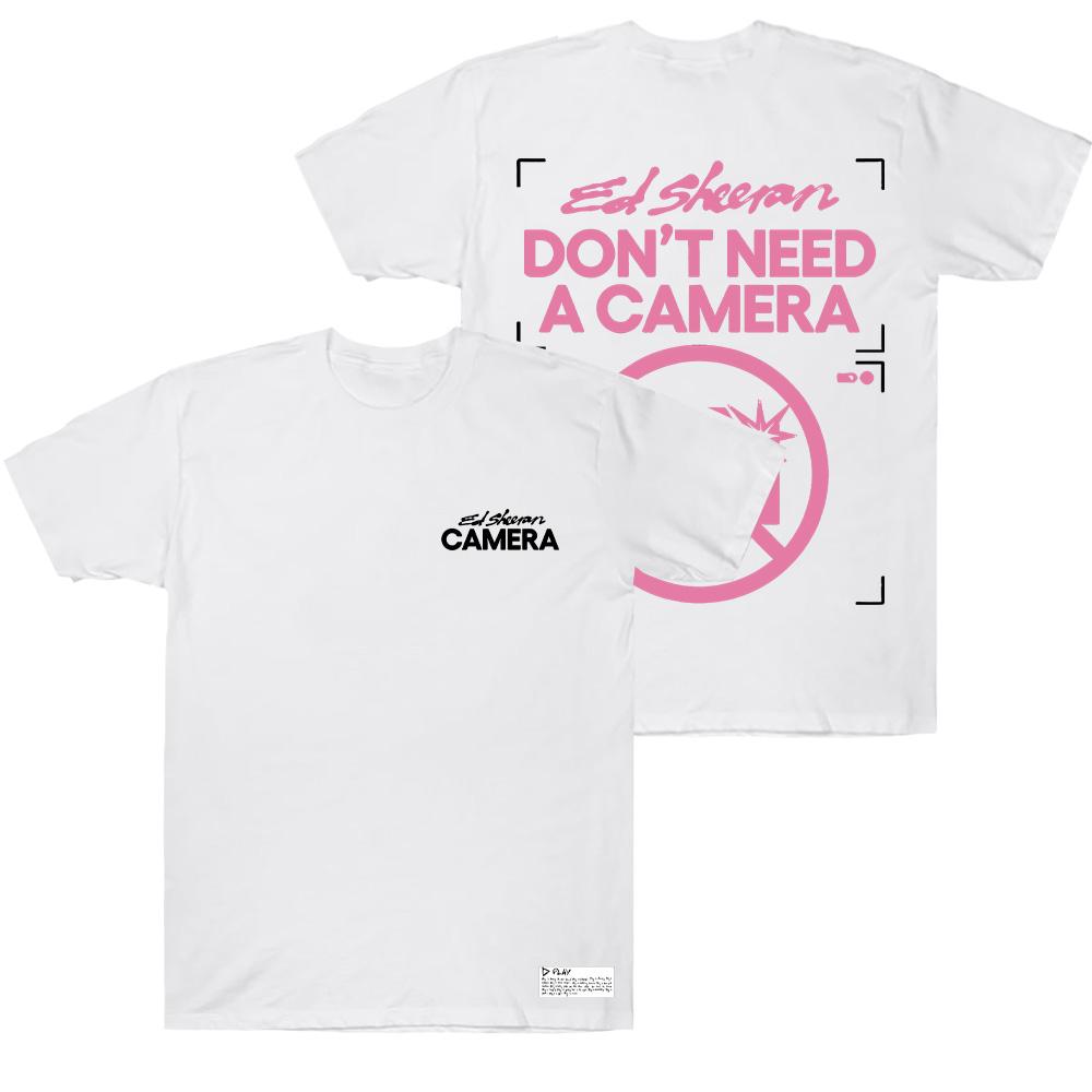 Ed Sheeran Don’t Need A Camera T-Shirts Men Clothing High Street New Top Tees Unisex Cotton T Shirts Short Sleeve Round Neck Y2K