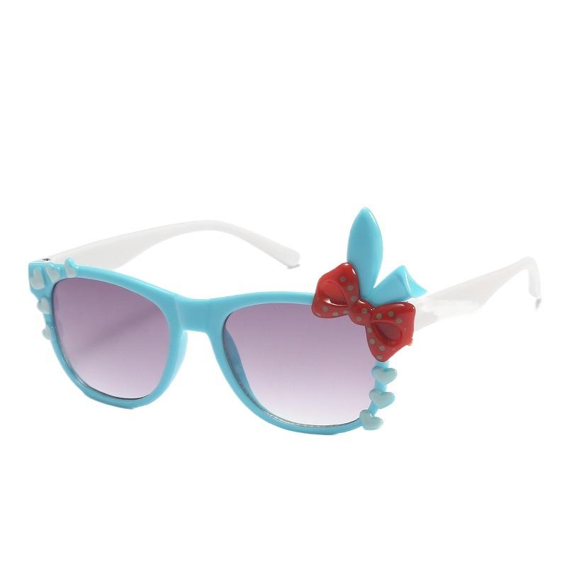 Cartoon Bunny Rabbit Ears Kids Sunglasses Adjustable Unisex Infant Toddler Glasses UV400 Protection Cute Decor Eyewear