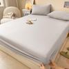 Red Bean Fitted Sheet: Universal Non-Slip Mattress Protector for All Seasons