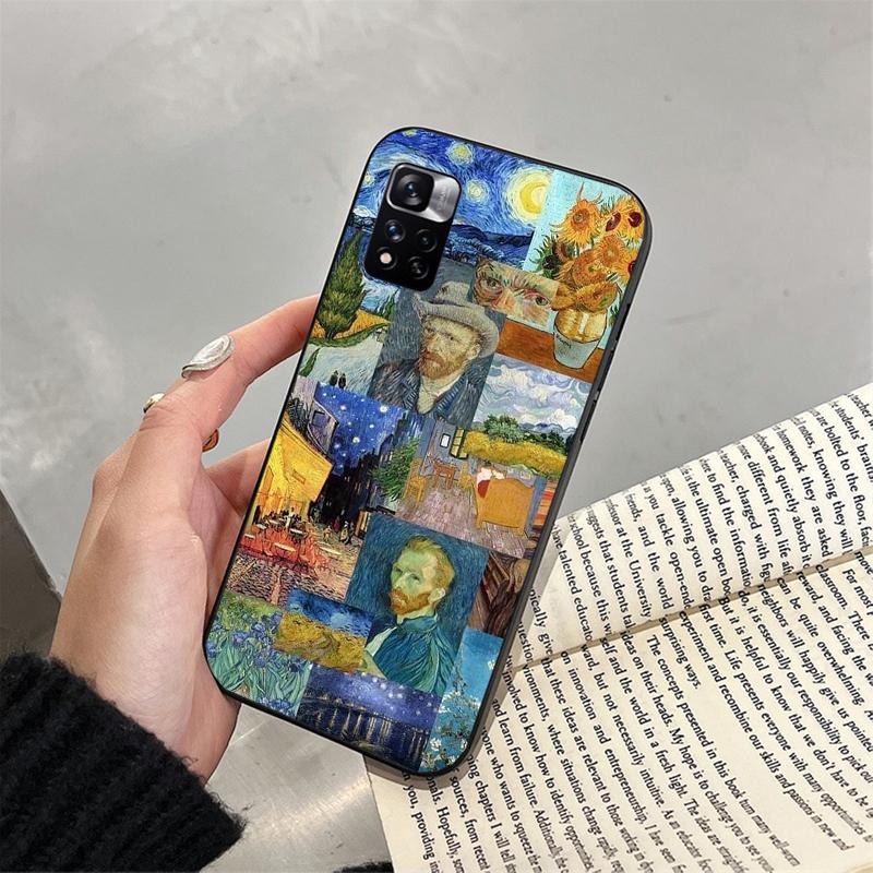 Van Gogh Sternennacht Handyhülle für Xiaomi Redmi note 13 12 11 10 Pro 12S 11S 10S Redmi 10 13C 9C Funda