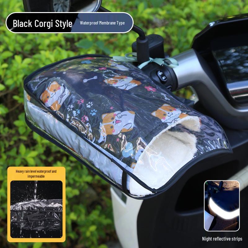 Women's Winter Electric Vehicle Windproof Gloves for Motorcycles & Scooters