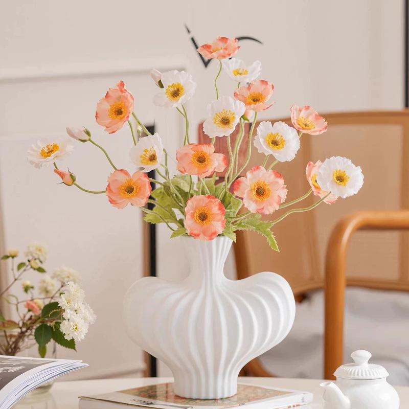 Poppy Artificial Flowers for Home, Wedding Decor, Art, and Photography