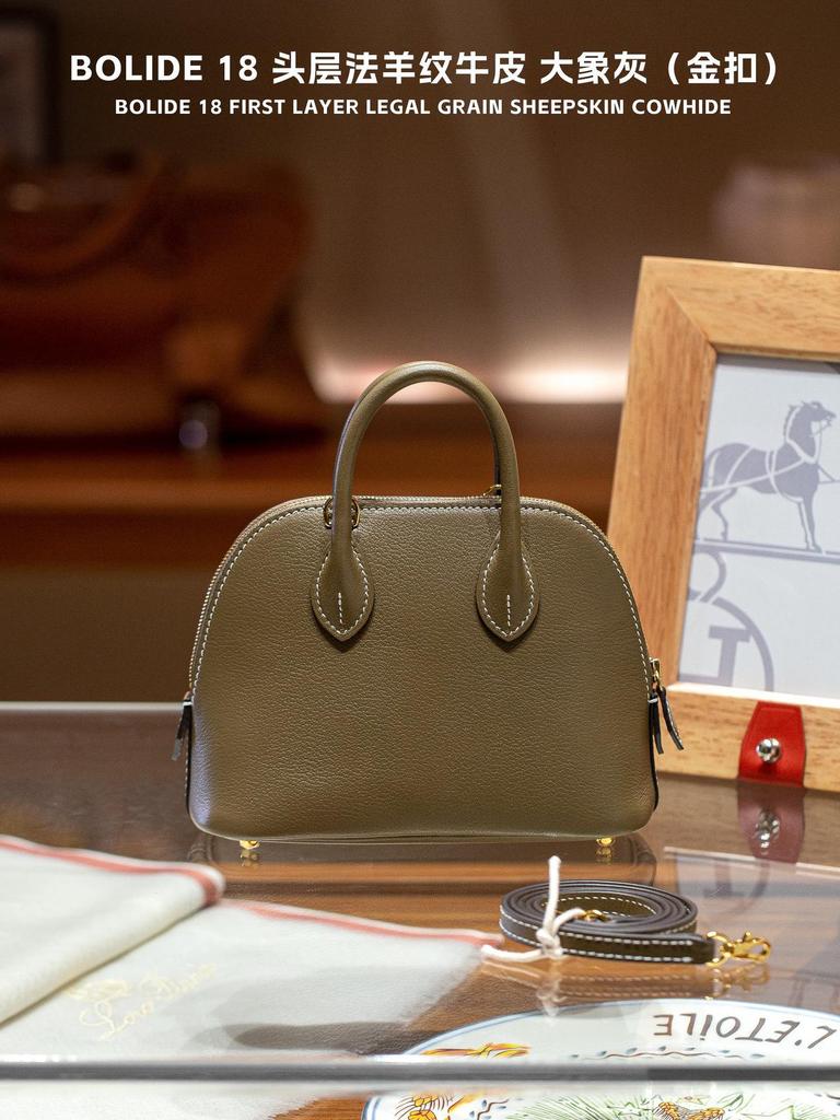 Lagerfeld Bolider 18cm Achseltasche Vollrindleder Halbhandgefertigt Handgenäht Temperaturerhaltungsball Echtes Leder Patchwork Damen Tasche