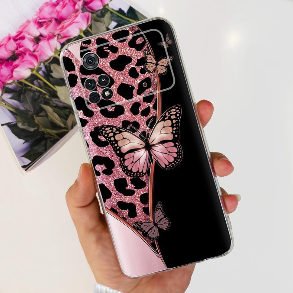 Beautiful Butterfly For Xiaomi Poco M4 Pro Case Silicone Soft Fundas Phone Back Cover For Xiaomi Poco M4 PocoM4 Pro 4G 5G Bumper