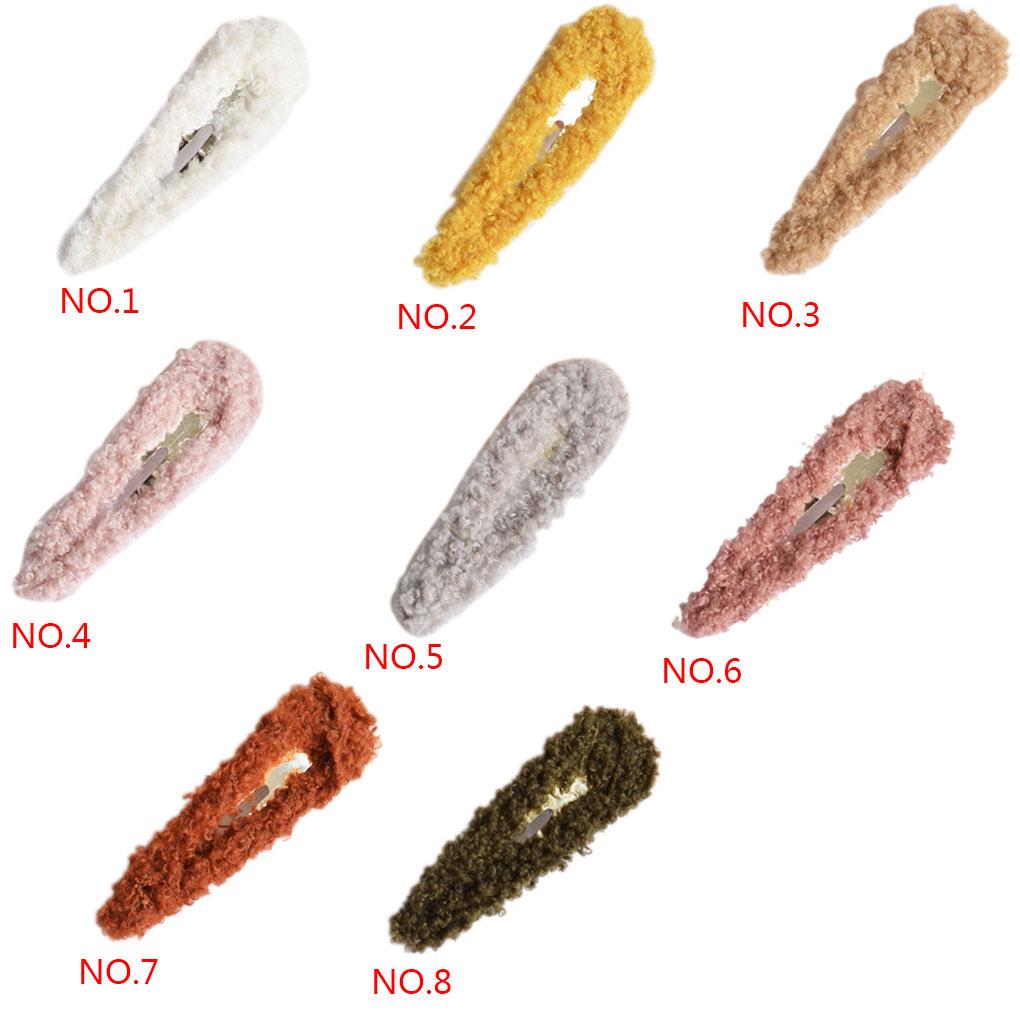 Frauen Mädchen Kinder Fuzzy Haar Clip Fuzzy Weiche Haar Pin Bang Clamp Clips Kinder Kopf Zubehör