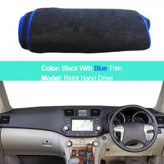 For Toyota Highlander Kluger XU40 2008 - 2012 2013 LHD RHD Rug 2 Layers Dashboard Cover Dash Mat Carpet Cape 2009 2010 2011