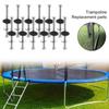 Mocowania do trampoliny Śruby i nakrętki do trampoliny Części zamienne Narzędzia zapobiegające upadkom 12x Nakrętki stabilizujące Do słupków zadaszenia garażowego