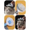 New Cat Paw Shape Pet Dog Brush Grooming Tool Self Cleaning Pet Comb Anti-slip Handle Anti-tangle Cat Hair Remover Home Use
