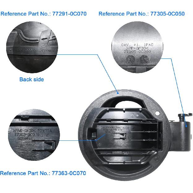 Fuel Door Spring for Toyota Tundra 2007- for Gas Door Spring Gas Tank Doors Cover Repair Stainless Steel Kit Replacement Accessories 77305-0C060