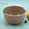 3Pcs Salad Bowl Smooth Surface Organization Non-slip Durable Multipurpose Mixing Bowl Salad Fruit Plate Kitchen Supply