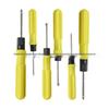 Yellow Multifunctional Two-Way Screwdriver: Flathead & Phillips, 3mm, 4mm, 5mm Repair Tool
