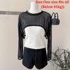 Casual Sun Protection Cover Up Short Arm Sleeve Cover Skin Friendly Mesh Shrug Top  Dress Layering