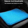 Gel Seat Cushion Honeycomb Breathable Automotive Summer Decompression Pad for Back Tailbone Pain Home Office Wheelchair