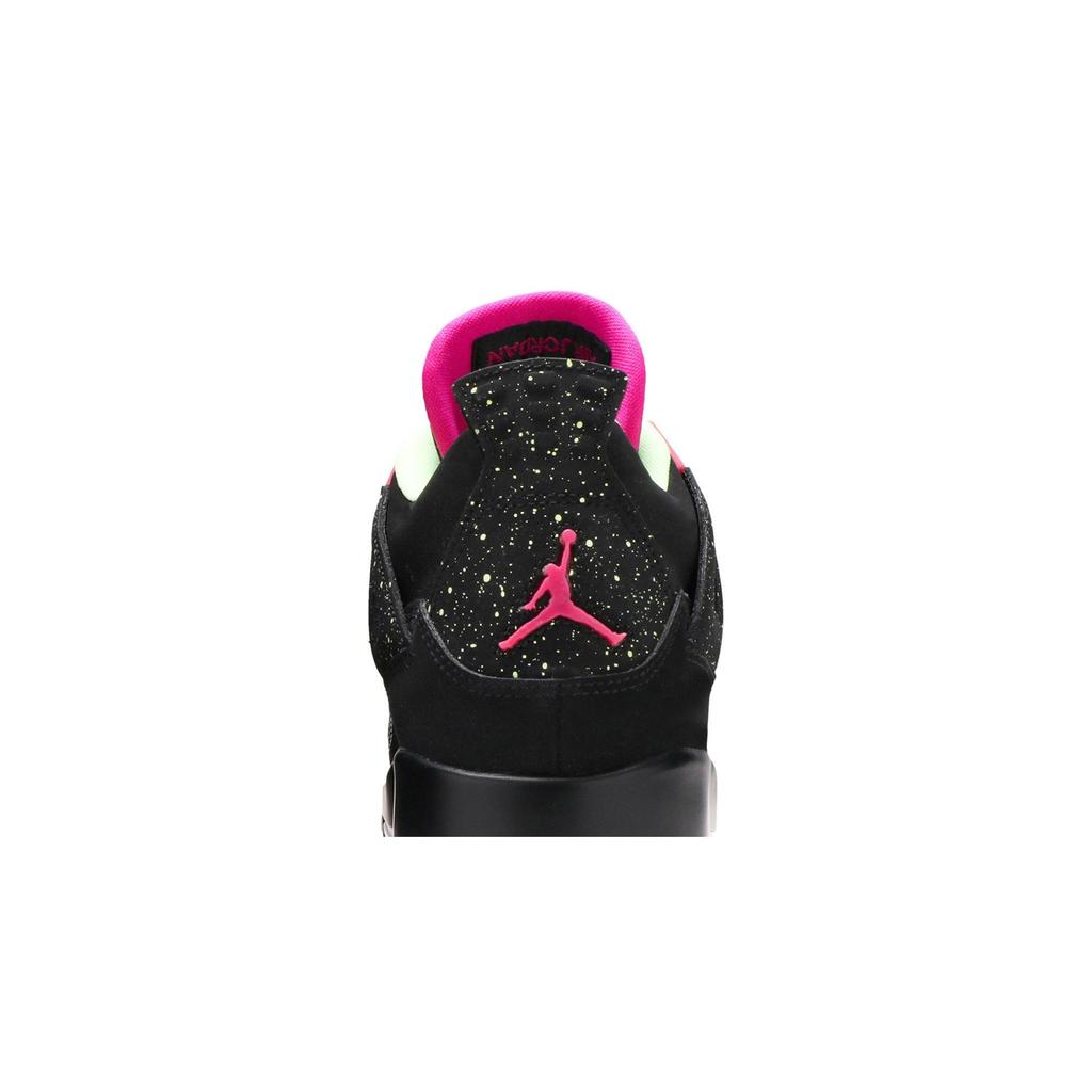 Air Jordan 4 Retro Grade School 'Fuchsia' (Unisex) Black / Fuchsia Flash / Liquid Lime / White Kids' Basketball Shoes 705344 027