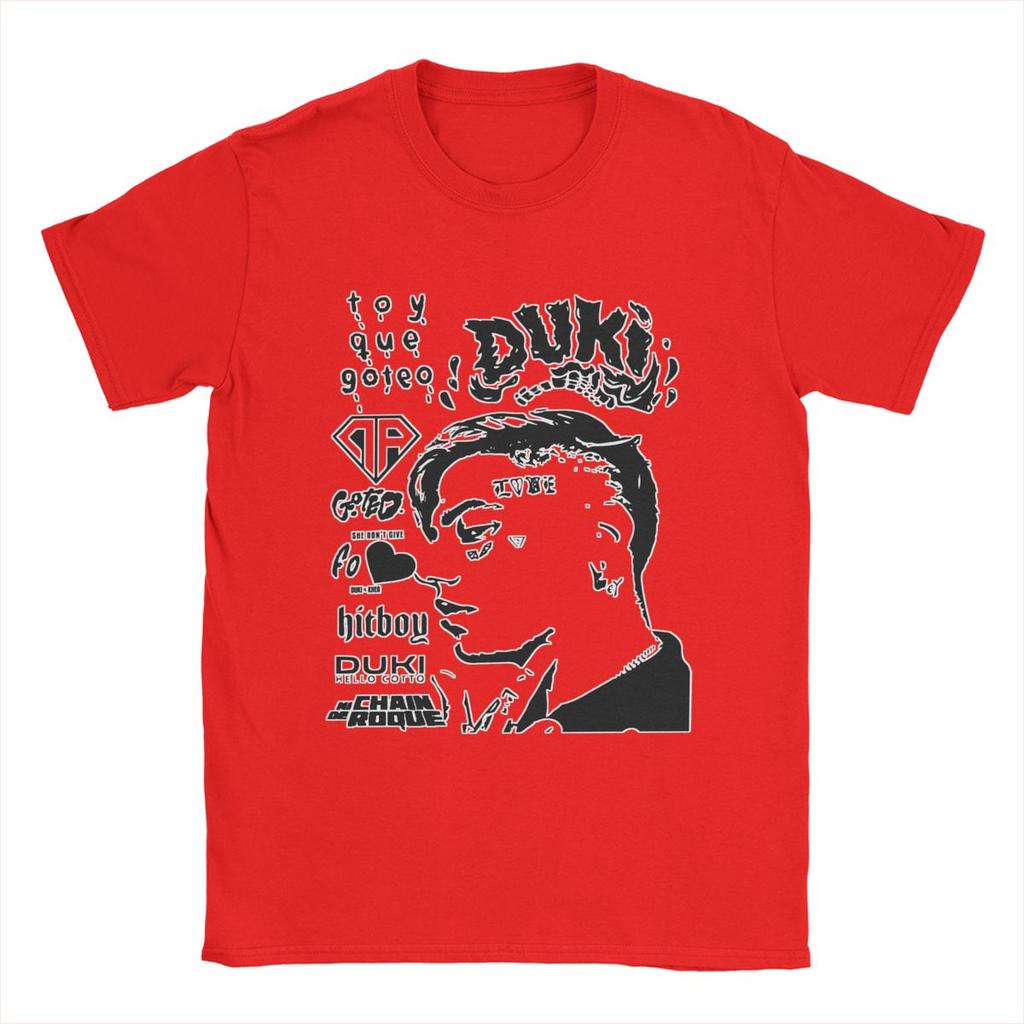 Rock Star Duki Rapper Music T Shirts for Men 100% Cotton Fashion for Male T-Shirt Crewneck Tees Tops Graphic Printed