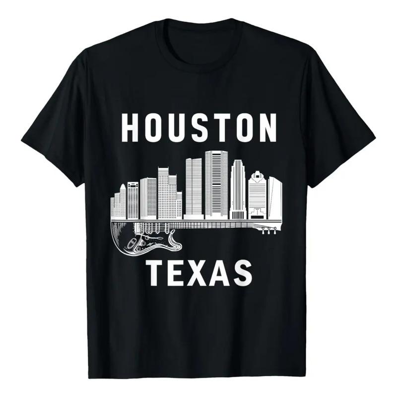 Camiseta Houston City Skyline Music Texas Souvenir Houston ( S