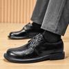 2025 S/A New British Classic Business Causal Leather Shoes For Men's Black Hombre Daily Teenagers Dress Banquet ceremony