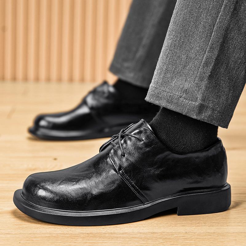 2025 S/A New British Classic Business Causal Leather Shoes For Men's Black Hombre Daily Teenagers Dress Banquet ceremony