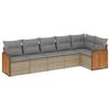 VidaXL Salon de Jardin avec Coussins 6 pcs, Canapés de Terrasse, Ensemble de Meubles de Patio, Mobilier d'Extérieur, Beige 3227669