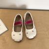 2025 new summer shallow mouth Mary Jane single shoes fairy spring fairy style ballet shoes polka dot flat beanie shoes