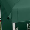 Folding Garden Tent of 2.5x2.5 M with Adjustable Height Anti-UV with 1 Side Wall and Sand Bags Green
