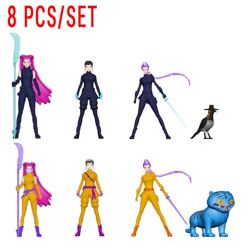 Kpop Devil Hunter Anime Figures PVC Model Table Cute Girl Action Figures Toys for Gift Collect Figure Doll Kids Christmas Gifts
