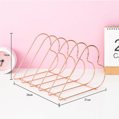 Newspaper Magazine/ Book Rack Ple Style Iron Wires Shelf Nordic Shape 3 Style