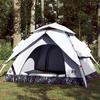 Dome Camping Tent for 3 Persons White Blackout Quick Release