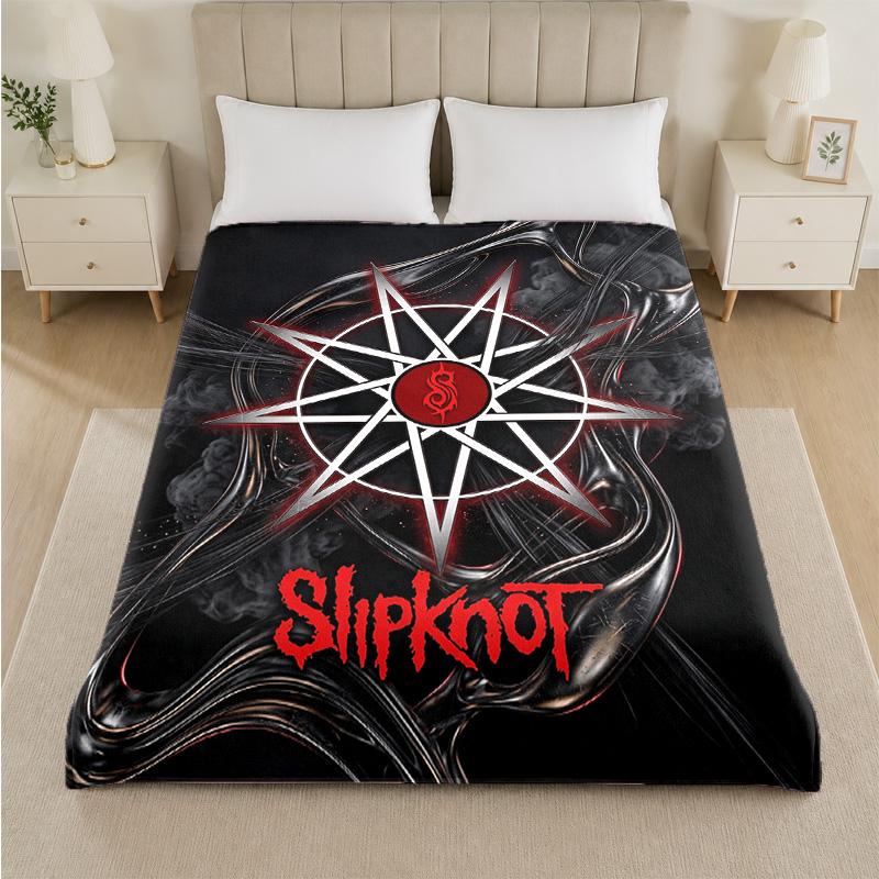 Coperta in Flanella con Stampa Slipknot Morbida Leggera Coperta Pluche per Letto Divano Uso Domestico