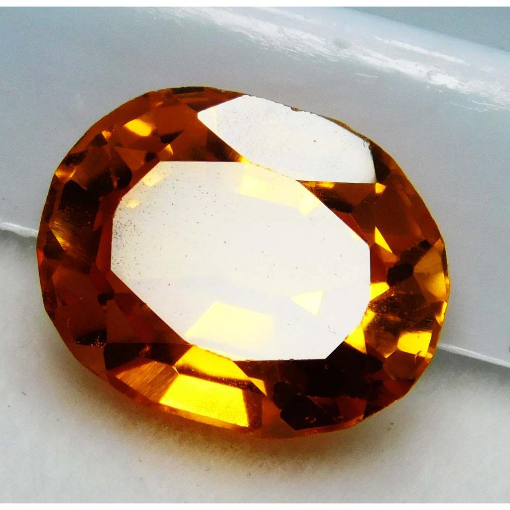 Fire Orange Sapphire 8 Ct Natural Oval Cut Sparkling Tanzania Gems A+