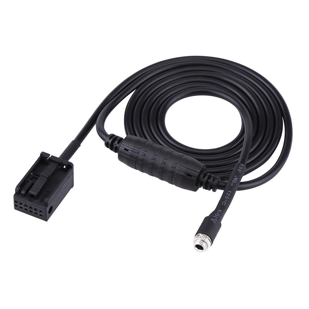 Car Black Female Auxiliary Adapter Cable For BMW E85 E86 Z4 CD X3 E83 12 Pin Line For Ipod