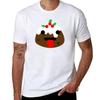 Tongue Christmas Pudding T-Shirt Stylish Graphic Short Sleeve Top T-Shirt