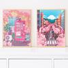 Japanese Sakura Canvas Painting Posters Landscape Animal Cats Wall Art Prints Travel Pictures for  Living Room Home Decoration