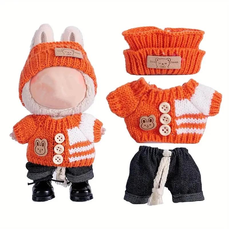 

For Clothing Cute Sweater Set 17cm Clothing Shoes Doll DIY Accessories Training Sitting Party Games Toys Gifts 30cm