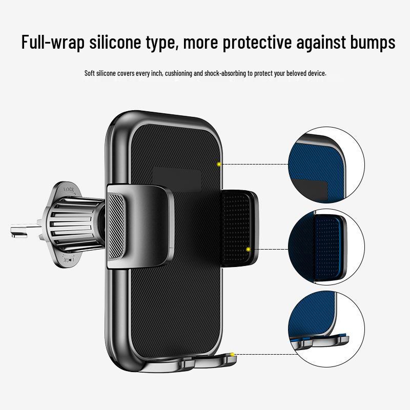 Foldable Self-Locking Car Phone Holder for Huawei, Samsung, Oppo, Honor, etc.